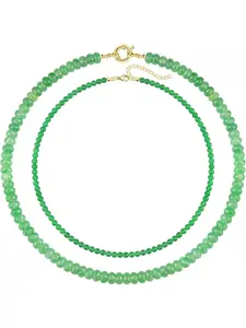 2-piece beaded necklace, women's bohemian style colored beaded choker, surfing beach necklace, for parties, handmade summer accessories