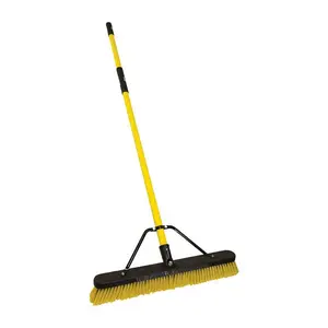 Quickie Jobsite Polypropylene 24 in. Multi-Surface Push Broom