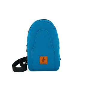 Small Sling Bag Crossbody Bag for Women Men with 4 Pockets Canvs Sling Bag Womens Chest Bag for Outdoors Traveling