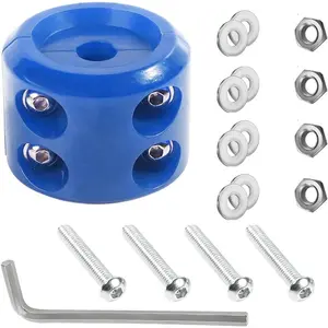 Rubber Winch Stopper, Rubber Hook Stopper Winch Cable Line Saver, Winch Cable Hook Stopper with Stainless Steel Screws and Nuts for Trucks ATV UTV SUV Quick Installation Tools