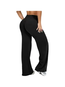 Straight-Leg Yoga Pants for Women Slimming Quick-Dry High-End Feel No Embarrassing Lines Wearable Elastic Sports Long Pants Casual Sporty Trousers