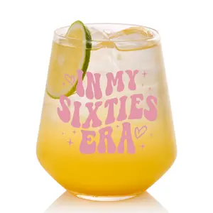 60th Birthday Gifts for Her - 18oz Wine Glass, Best 30th Birthday Gifts for Women, Sister, Son, Daughter, Mom, Best Friend, Decorative Drinkware