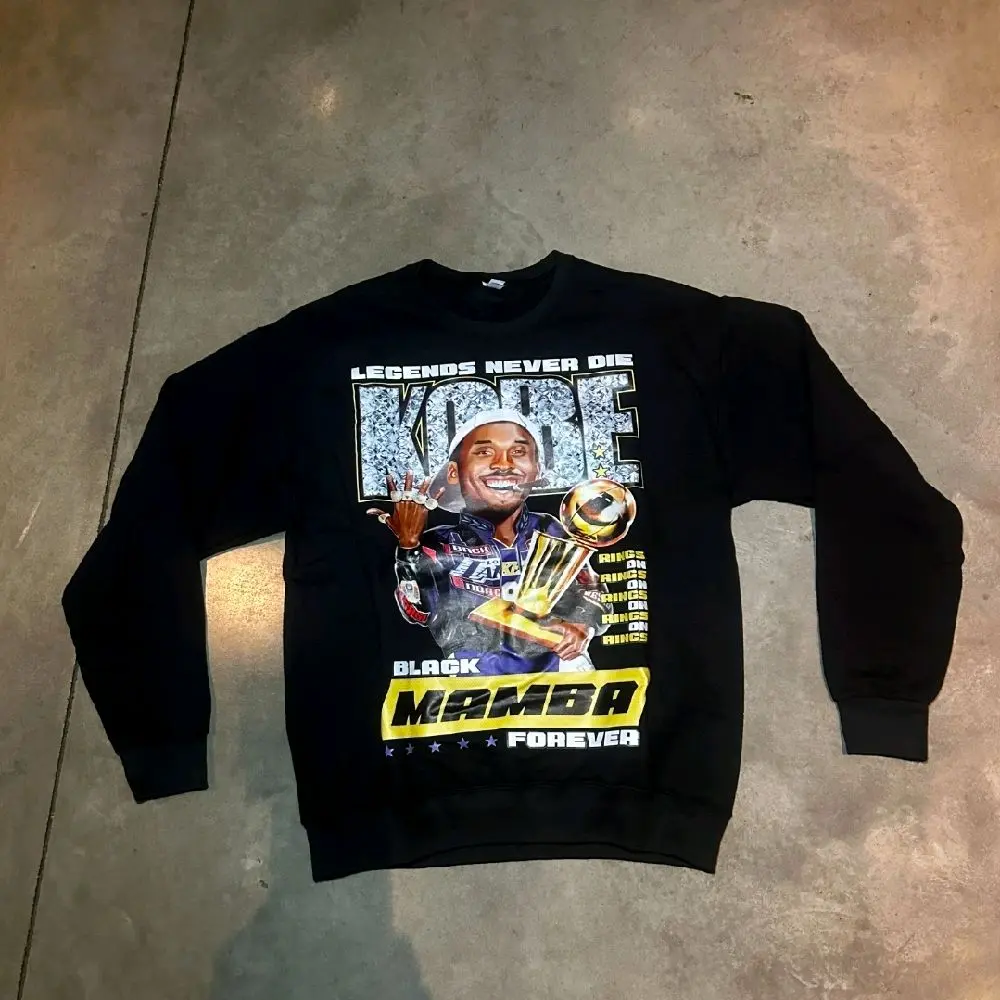 Royalty "Black Mamba 5 Rings" Cotton Black Unisex Sweatshirt