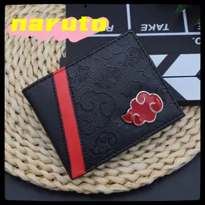 Red Cloud Cartoon Wallet — Men's PU Wallet, Card Holder, Passport Cover — Luxury Birthday Gift