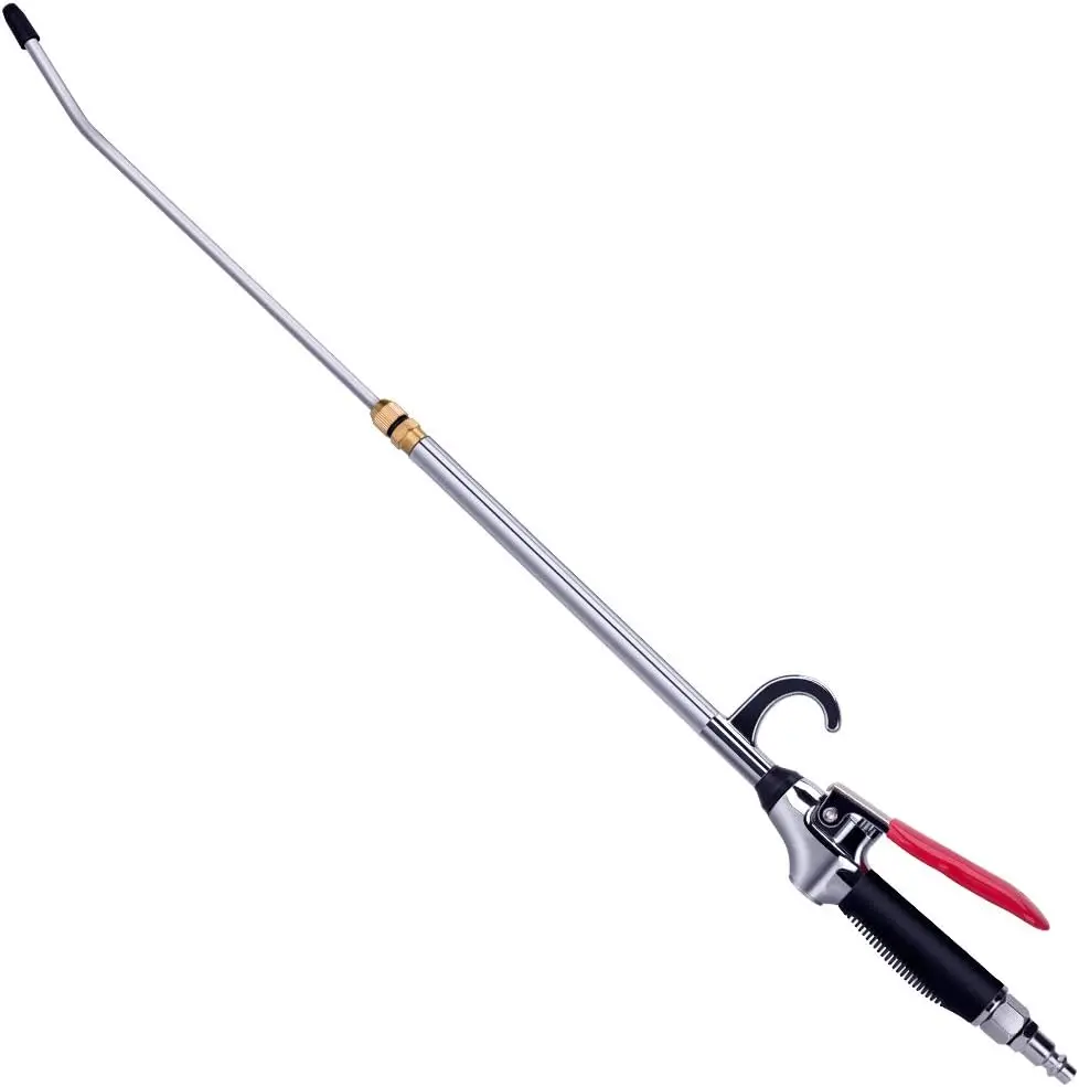 High Volume  Air Blow  with Extensible Air Flow Nozzle, Pneumatic Air Compressor Accessories Blower Tool, Maximum Extended to 26 Inch Blower  with Anti-slip Rubber Coated Metal Handle
