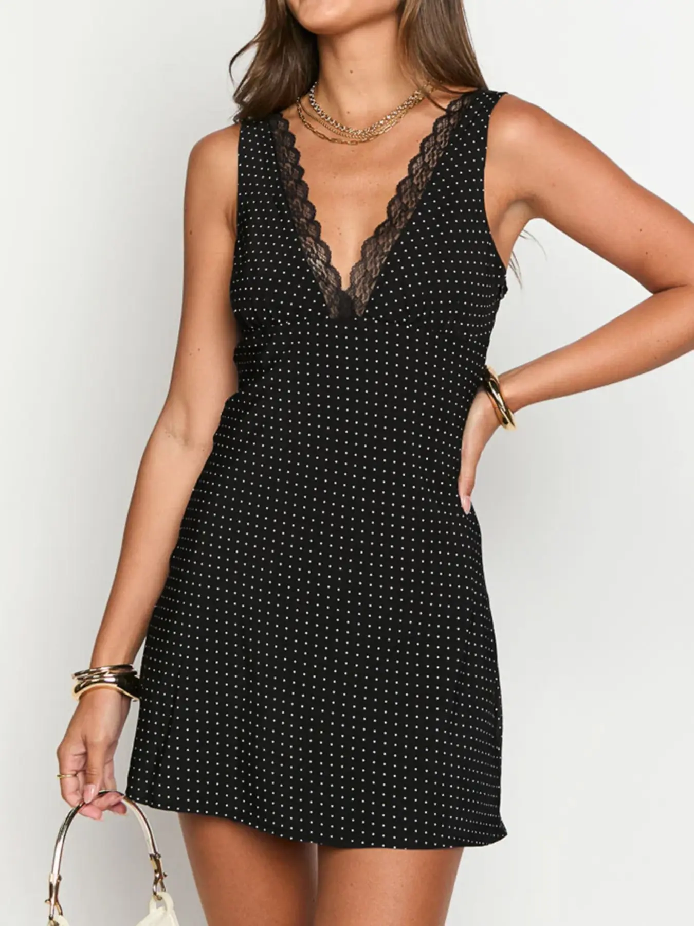 Polka Dot Lace Mini Dress Fitted Women Sexy Feminine Celebrity Go Out Outfit Holiday Wear Cute Casual Dress Womenswear - TikTok Shop Polka Dot Lace Mini Dress Fitted Women Sexy Feminine Celebrity Go Out Outfit Holiday Wear Cute Casual Dress Womenswear - TikTok Shop