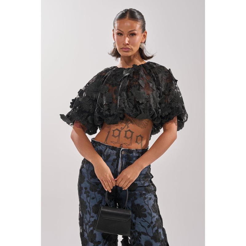 DONT GIVE UP LACE BLOUSE