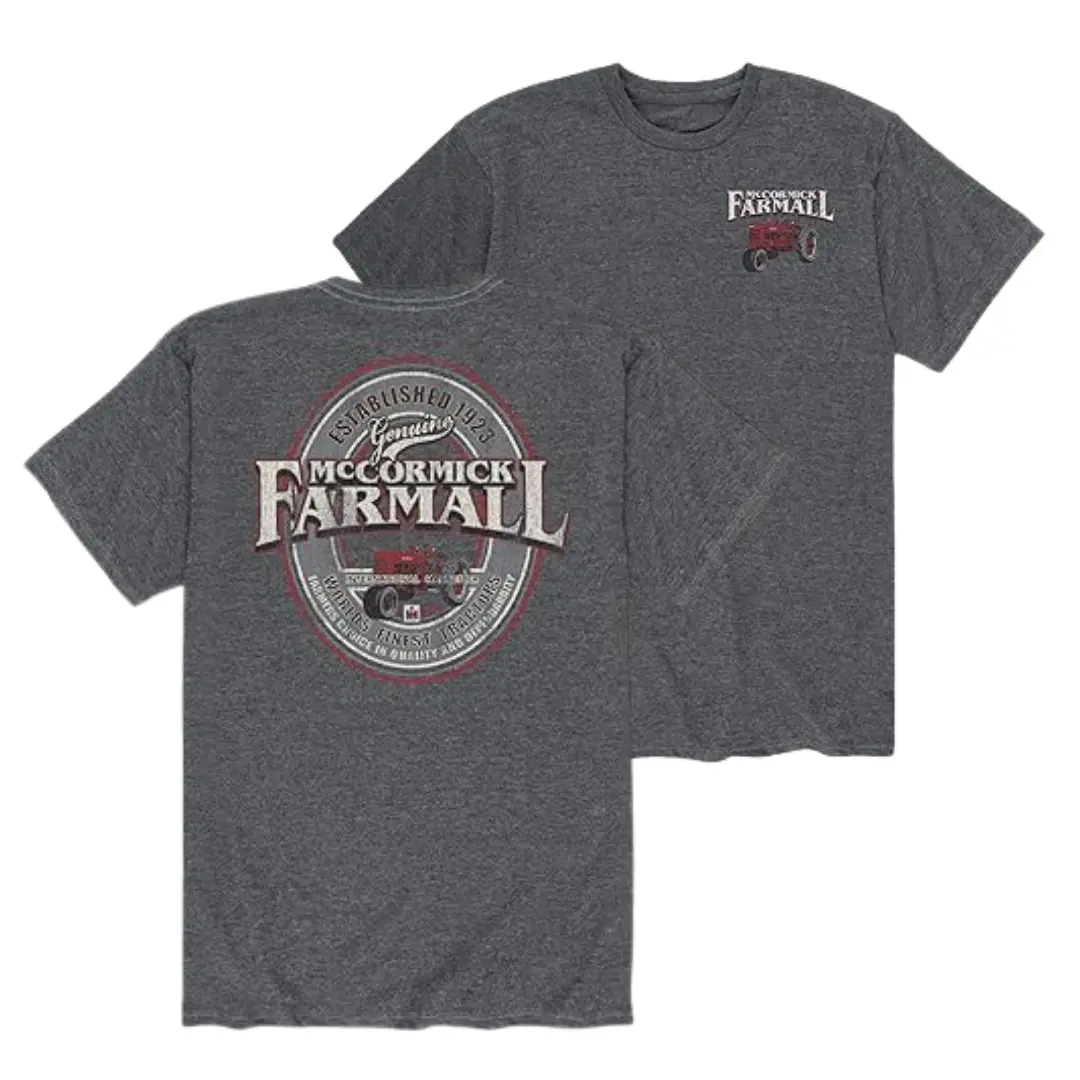 Farmall Tractor 2side T-Shirt – McCormick Graphic Tee, Casual Farm Shirt, 2side Print, Unisex Cotton Top, Retro Tractor Brand Style, Farmer Gift Idea