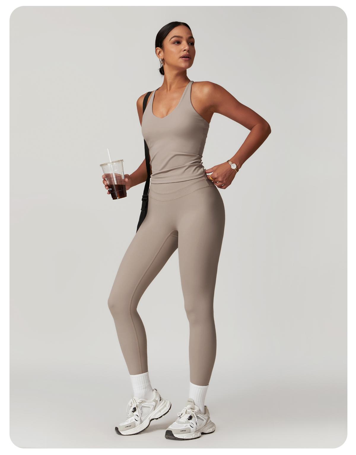 MASKERT Women's Two Piece Set Sports Tank Top & High Stretch Tight Leggings Tummy Control Workout Daily Wear Running Outfits SpringStatements