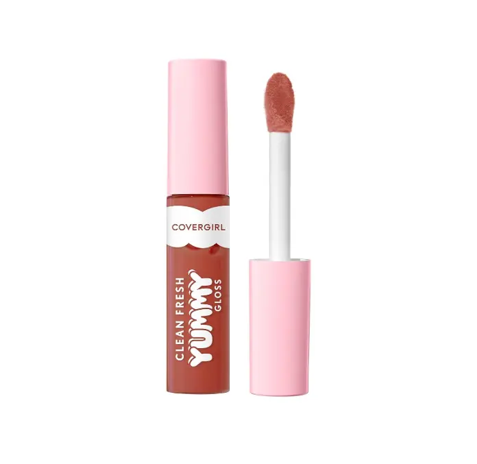 Clean Fresh Yummy Lip Gloss, Sunset Skies, Hydrating, Non-Sticky, Hyaluronic Acid, Glassy Shine, 0.33oz