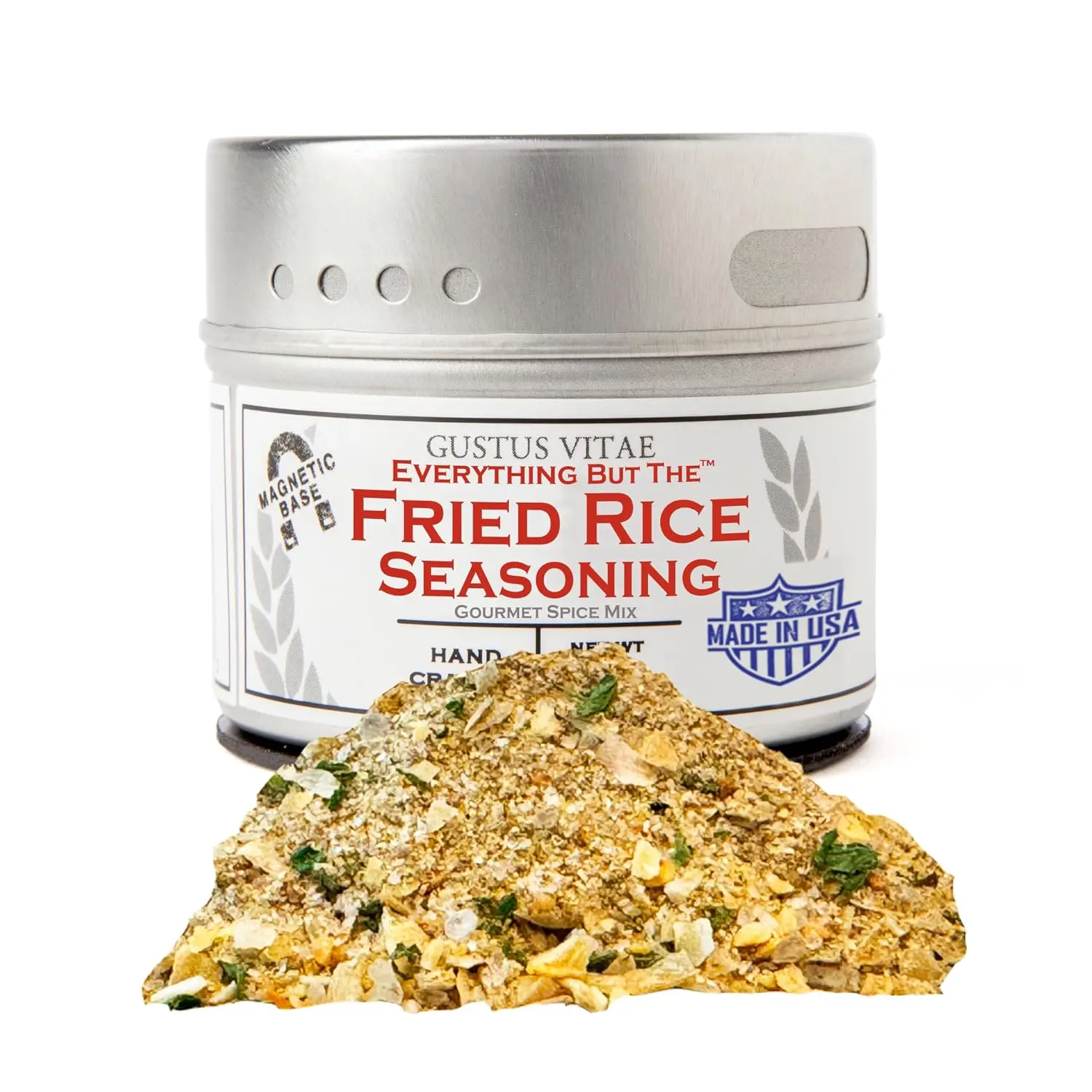 Spice Mix & Rub | Gourmet Spice Blend | Savory Umami Seasoning | Premium Culinary Herbs | All Natural | Non GMO | Made in USA | Magnetic Tin Flavor