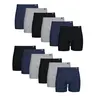 Hanes Men's Underwear Boxer Briefs Pack, 12-Pack, Moisture Wicking, No Ride Up
