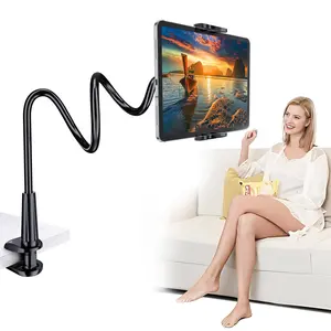 Long Arm Flexible Phone Holder for iPhone iPad Samsung Devices Perfect for Bed Desktop Cellphone Accessories Reinforced Bolt Clamp Base