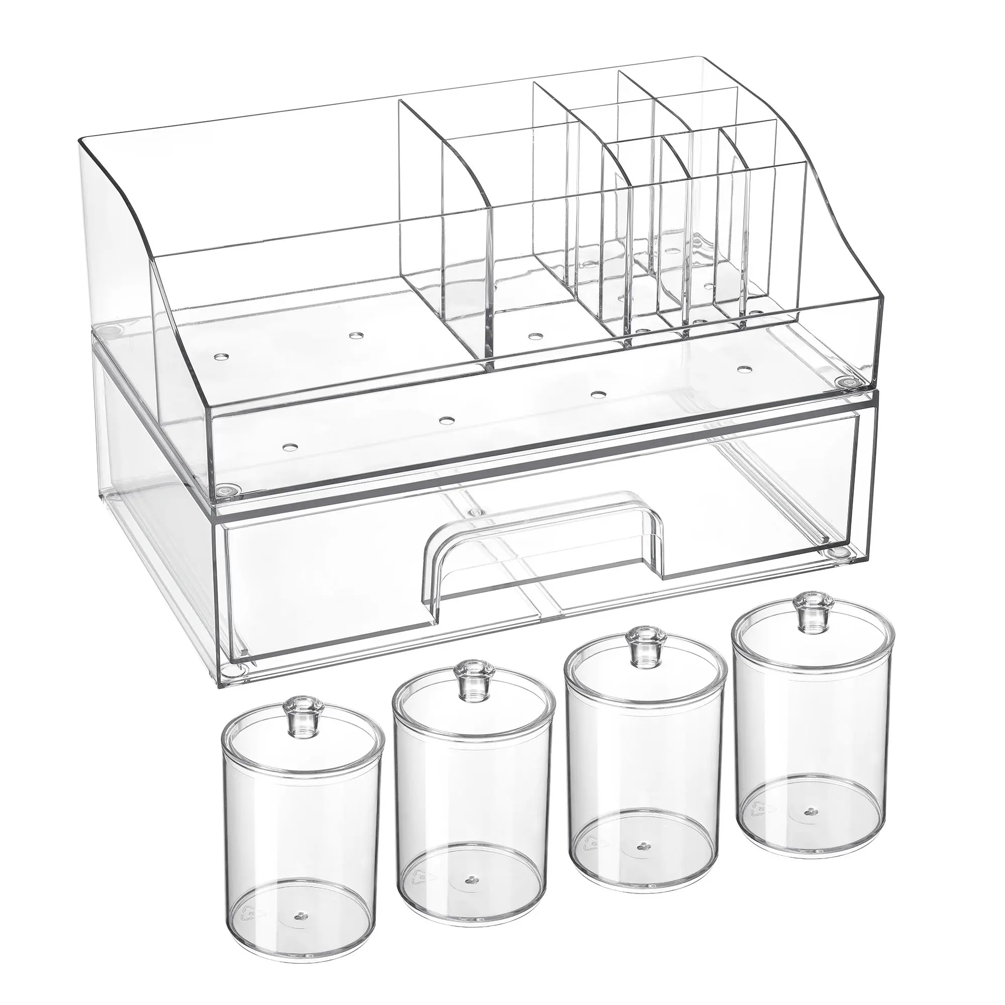 2 Tier (With 4 Jars+ 1 Flat Drawer)