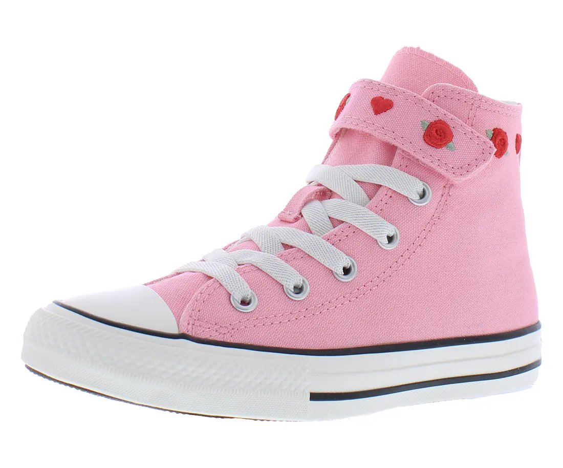 Converse Chuck Taylor All Star 1V High Top PS Girls' Casual Trendy Trainers - Lace-Up Kids' Sports Footwear, Sneakers, Casual Wear, Chic Kid's Sneakers, Classic Kid's Sneakers