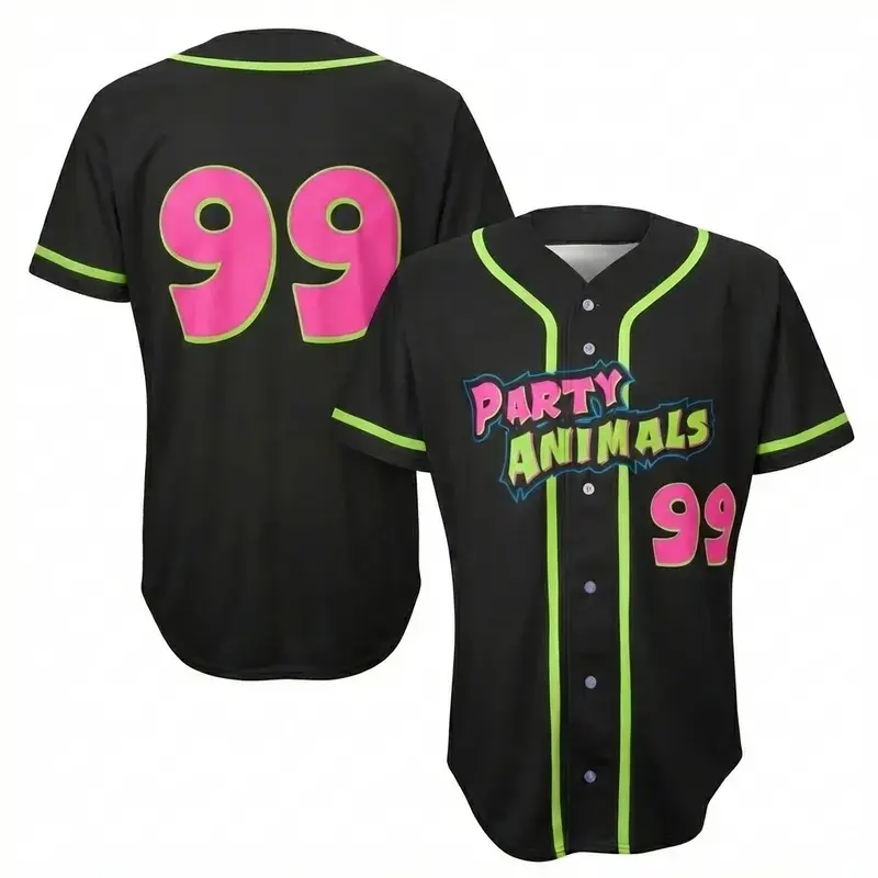 Party Animals Oversized Baseball Jersey – Premium Breathable Streetwear Blue Mountain State Football