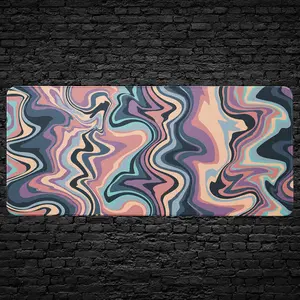Abstract Swirl Desk Mat – Modern Artistic Pattern Large Mouse Pad for Office & Gaming