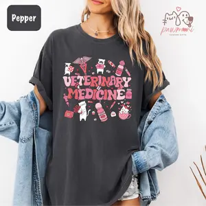 Veterinary Medicine Shirt, Vet Assistant Tee, Vet Tech Gift, Vet Med Shirt Fabric Womenswear Fit Medium