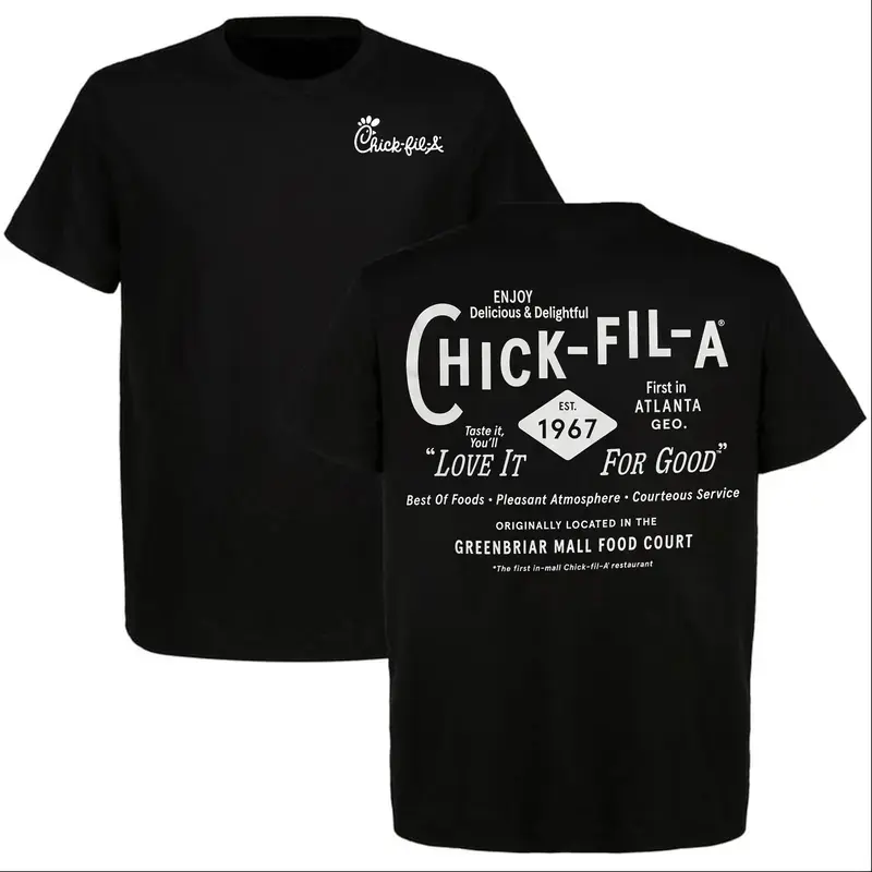 Chick-fil-A Graphic Tee, Vintage Chicken Sandwich Shirt, 1967 Atlanta Fast Food T-Shirt, Retro Restaurant Gift for Men Women
