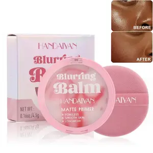 HANDAIYAN 2Pcs Of Waterproof Oil Control Concealer , With The Same Color Flawless Paste Foundation Powder Blusher, Long-Term Oil Control Puff Tool, Powder Free Concealer Suitable For Women'S Daily Work And Travel Makeup Cosmetic