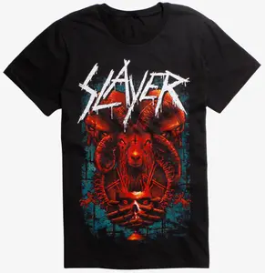 Slayer GOAT SKULL T-Shirt Heavy Metal Band NEW Licensed & Official