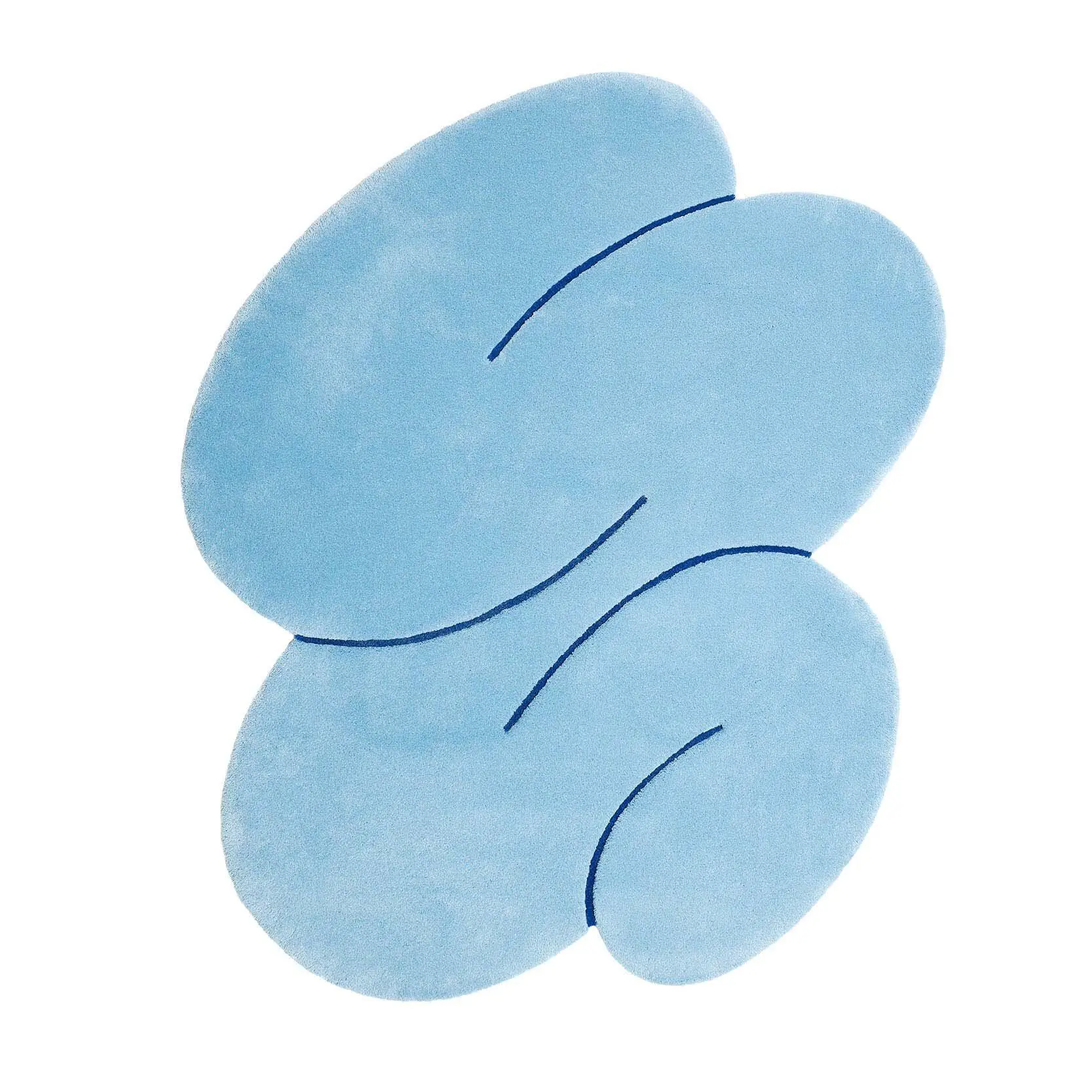 Cloud Blue Squiggle Rug *pre-order*