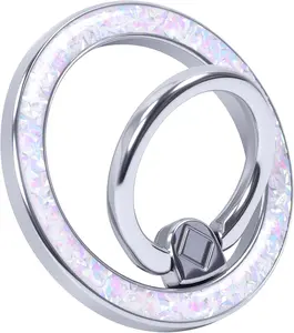 Magnetic Phone Ring for Magsafe Grip [Super Magnet] Stylish Twinkle Ring Holder Stand With, Magsafe Pop Socket, Mag Safe Accessory for Iphone 16/15/14/13 Pro Max Plus MENTINS
