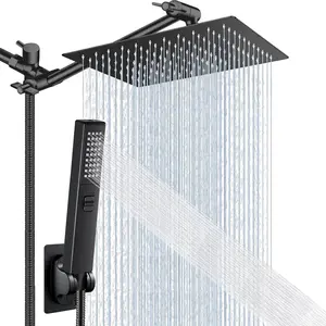 8/10 Inch Rain Shower Head for Fall Gift, Modern Waterfall Shower Spray with Long Hose, Shower Accessoriest for Home, Bathroom Accessories, Home Shower Set, Shower Heads