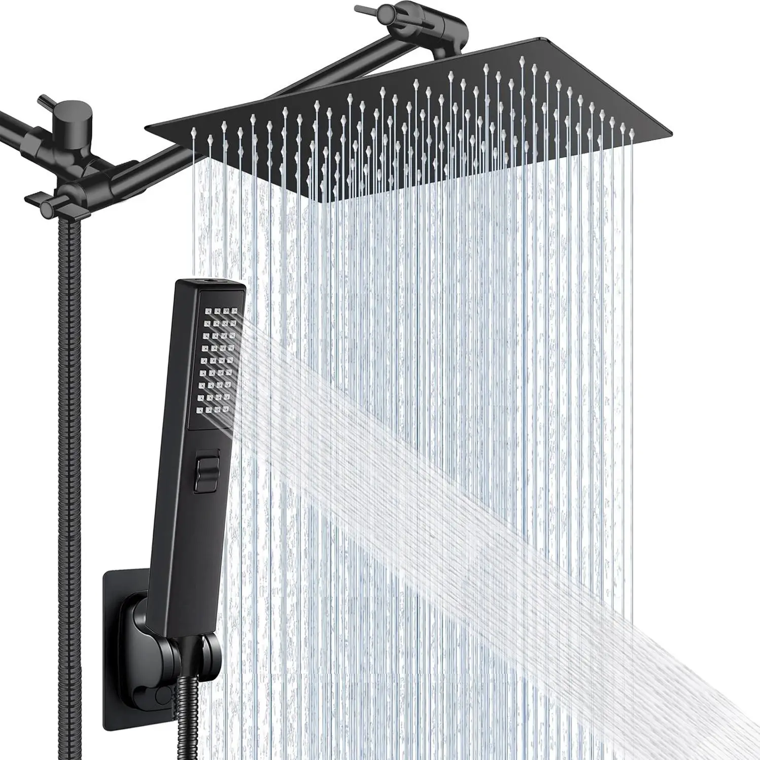 8/10 Inch Rain Shower Head for Fall Gift, Modern Waterfall Shower Spray with Long Hose, Shower Accessoriest for Home, Bathroom Accessories, Home Showe