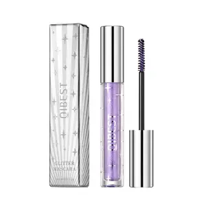 Shimmering Diamond Heart Mascara, Sparkling Glitter Waterproof Snowflake Anti-Smudge Mascara