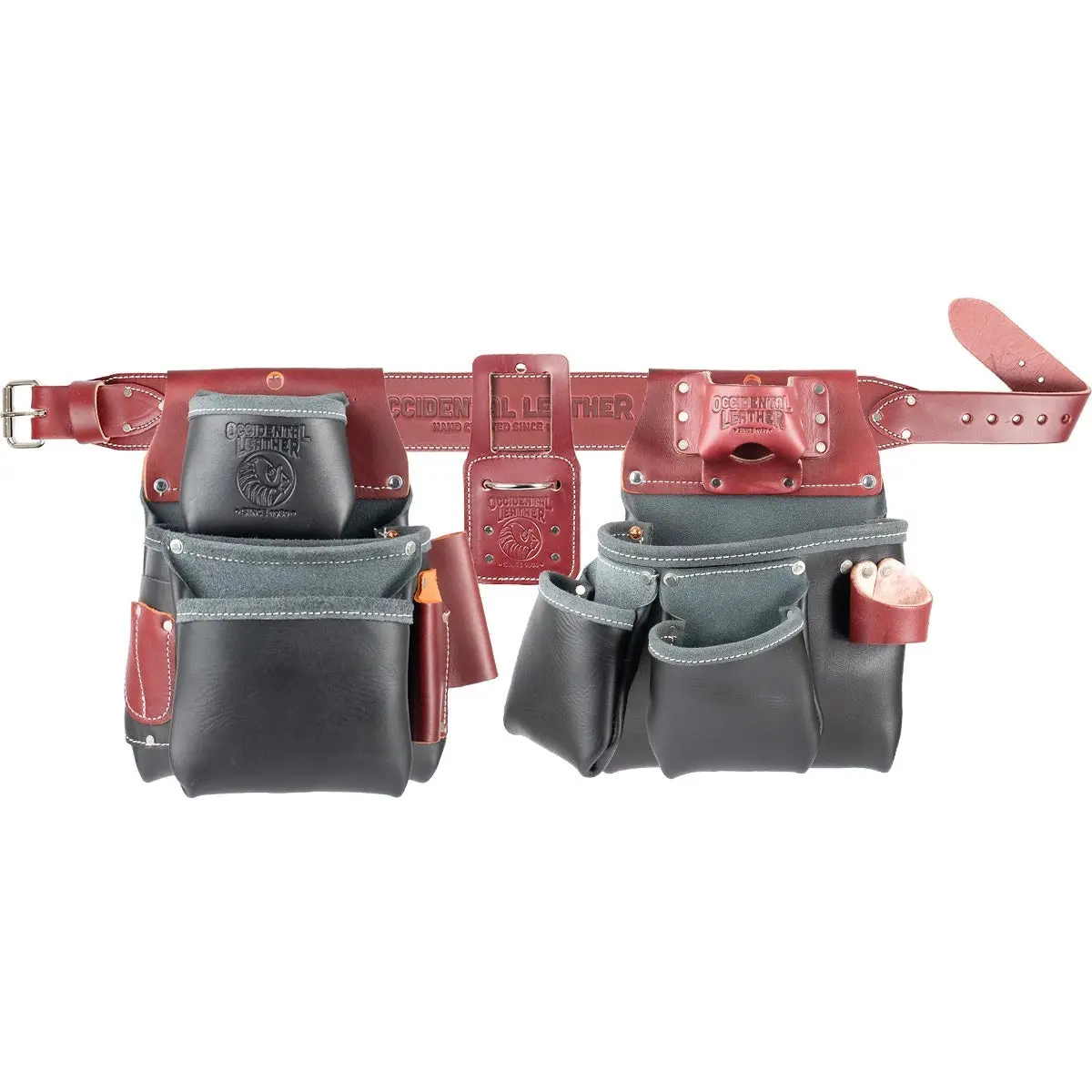 Occidental Leather B5080DB-XL Black Pro Framer Tool Bag Set (XL)