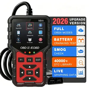 V511 OBD2 Scanner Live Data Professional Mechanic OBDII Diagnostic Code Reader Tool For Check Engine Light