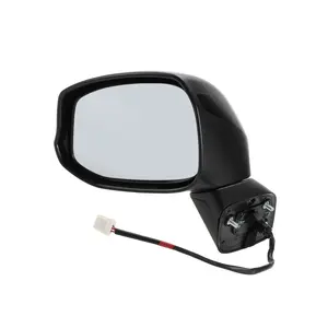 3Pins Left Driver Side Door Mirror Replacement Side View Mirror Assembly for Honda Civic 2012 2013 2014 2015 Gloss Black Power Mirror Adjustment