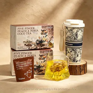 Live Special Anti Inflammation Tea BOGO Anti Inflammation Tea With Free Forest Thermos Five Fingered Peach And Pu'er Poria Coco Tea 2Cartons  (100g 10g×10packs)