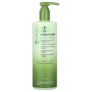 Giovanni 2chic®, Ultra Moist Conditioner, For Dry, Damaged Hair, Avocado + Olive Oil, 24 fl oz (710 ml)