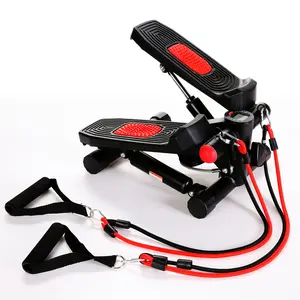 Hydraulic Mute Stepper for Home DV237576 Battery Powered Walking Treadmill Mechanical Control Non Collapsible Red Black