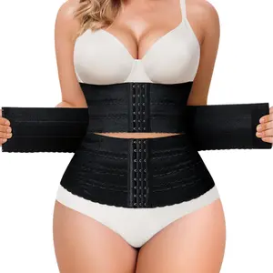 Segmented Waist Trainer for Women Waist Cincher Shapewear Tummy Control Body Shaper Minimalist Plain Design Compression Fajas Basic Womenswear basic shapewear shaper  belt tummy  wrap  waist  trainer extreme