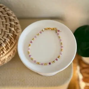 Tiny gemstone beaded bracelet