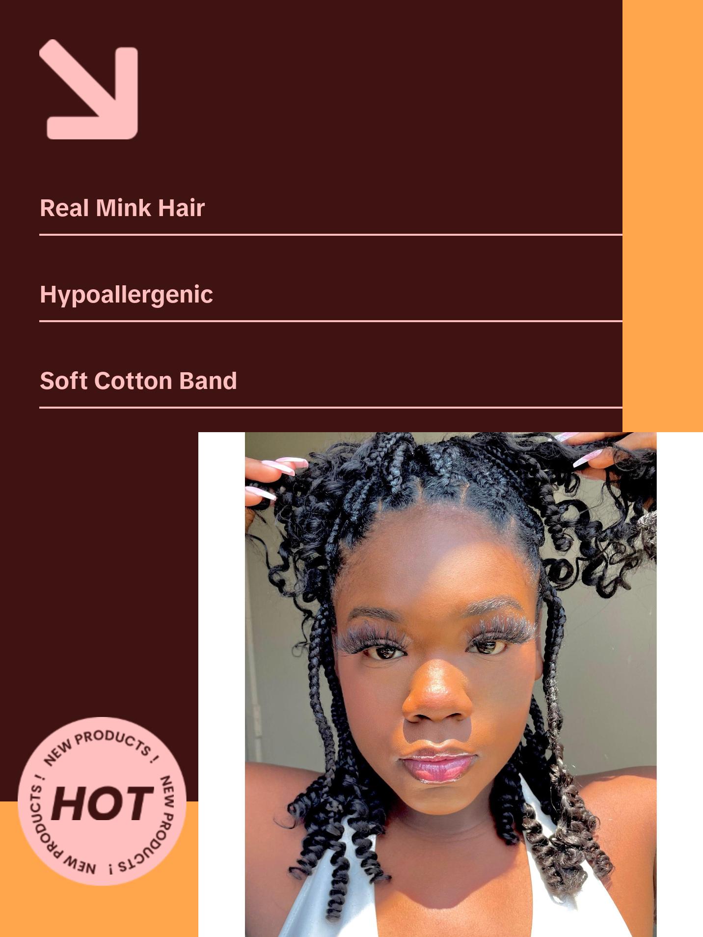 HER- Fluffy Mink EyeLash- Ideal for everyday wear Makeup Case Cosmetic HER- Fluffy Mink EyeLash- Ideal for everyday wear Makeup Case Cosmetic