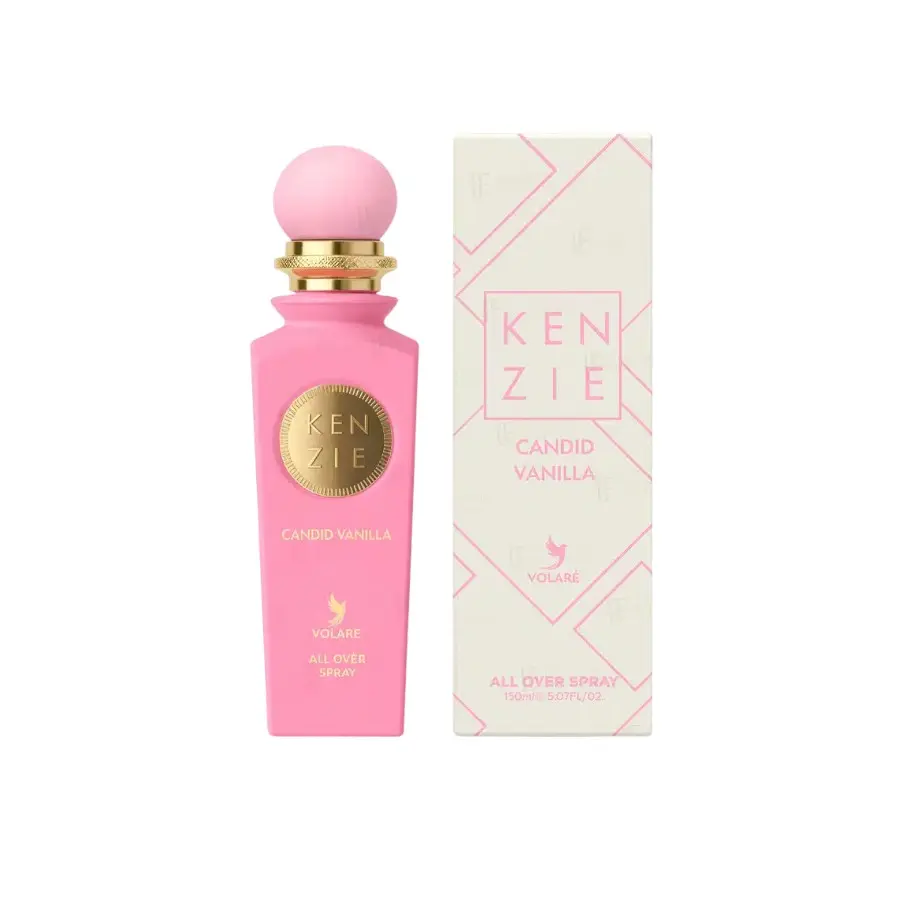 Volare Kenzie Candid Vanilla All Over Spray Unisex EDP, Single Item with Vanilla, Pear and Sugary Notes