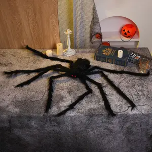 Halloween Spider Ghost Decoration, Realistic Plush Spider Props, Horror Theme Event Decorations, Bestselling Cross-Border Products