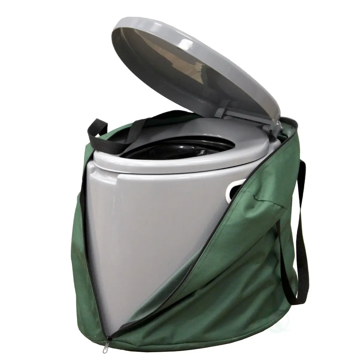 212 MAIN 8-Gal Compact, Lightweight, Easy-to-Carry Portable Toilet with Elongated Seat, Odor Seal, Integrated Toilet Paper Holder, Travel Bag - Ideal for Camping, Fishing