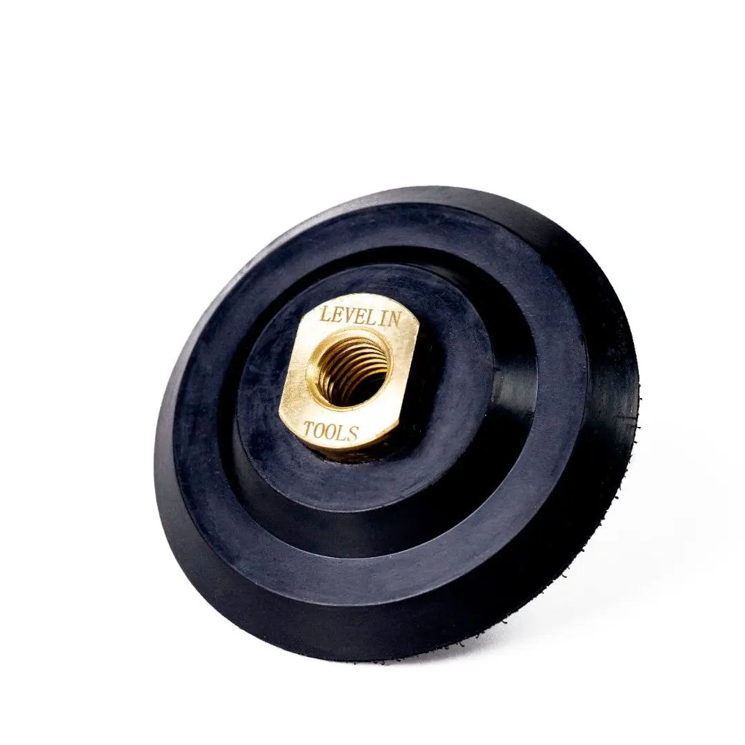 LEVELIN 4" Rubber Backer Pad for Polishing Pads