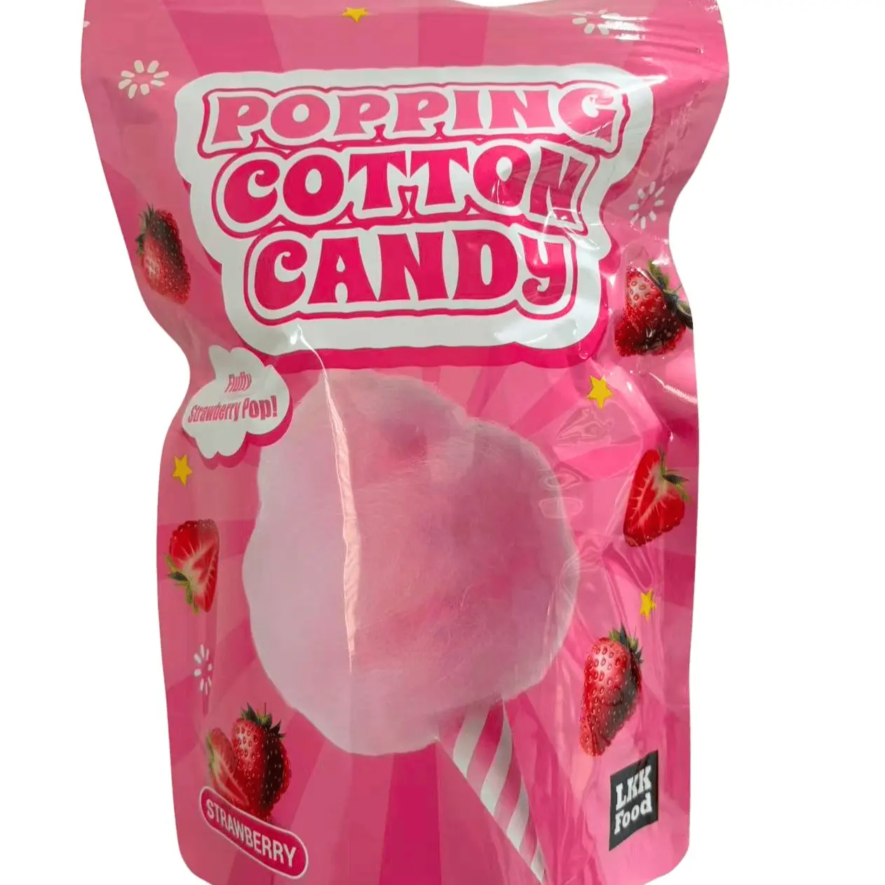 Strawberry Popping Cotton Candy