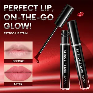Saxa Tattoo Lip Stain Hydrating Moisturizer Three-color Peel-off Lip Gloss Easy to Tear Liner Long-lasting Waterproof Glossy High Color Rendering Moisturizing Gentle Formula - Hydrate