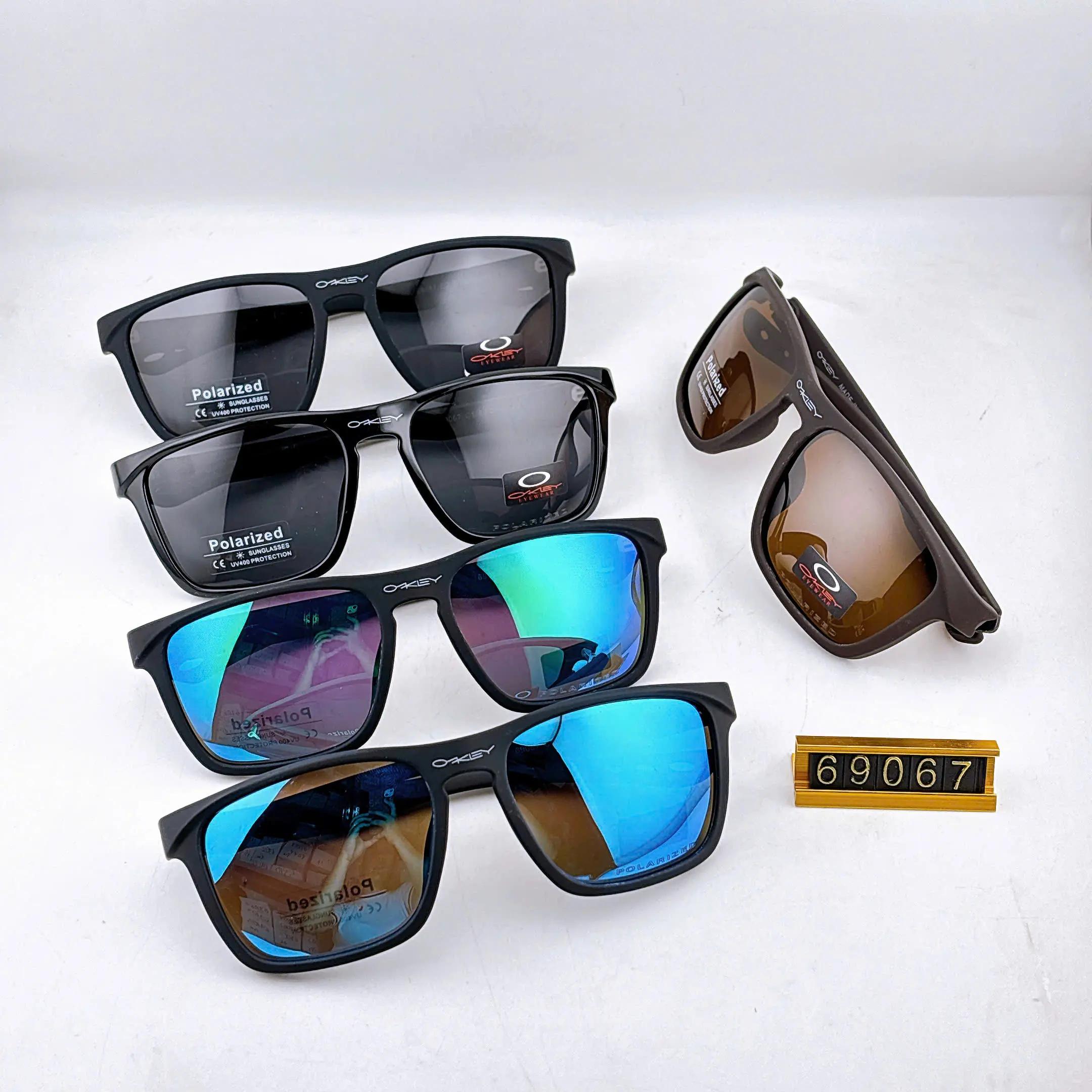 Polarized Square Sport Sunglasses for Men & Women – UV400 Protection, Mirrored Lens, Lightweight Outdoor Driving Eyewear