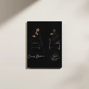 The R&B Tour 2026 : Raymond & Brown V2 Signed Canvas | Luxury Music Wall Art for Bedroom Living Room Office R&B Decor