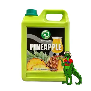 Possmei Pineapple Flavored Syrup 88.18oz (5.5 lb) 2.5kg