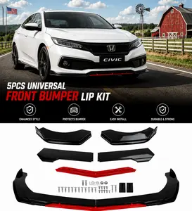 "Universal Car Front Bumper Lip Spoiler – Aerodynamic Design for Car Modification Enthusiasts, Front Splitter, Car Accessories for Trucks & SUVs"