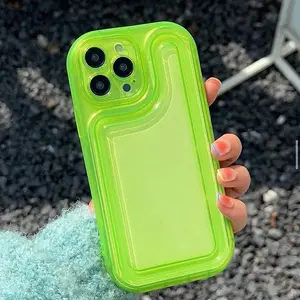 Luxury Shockproof Transparent Soft Silicone Bumper Smartphone Casing for iPhone 15 Plus, Mobile Phone Accessories for Cellphone & Handheld Devices